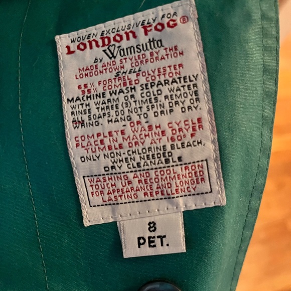 Spectacular teal vintage London Fog coat size 8P. - Picture 5 of 8